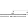 Верхний душ IDEAL STANDARD Idealrain Pro B9845AA, 40×40 см
